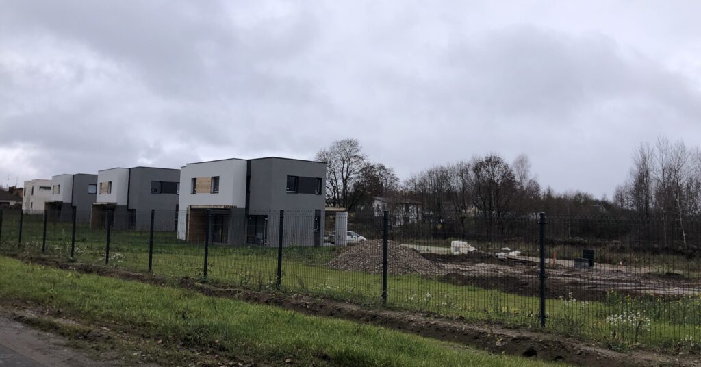 Pupojų parkas 1 etapas (namai 1 - 3) (Skaisterių g. 3, 5, 7) - Row housing - construction photos