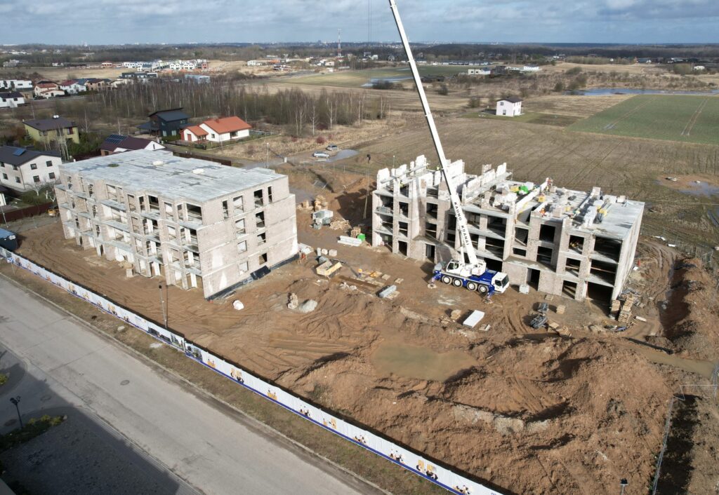 Namučiai 1 etapas (A, B namai) (Versmės g. 24) - Multi apartment - construction photos
