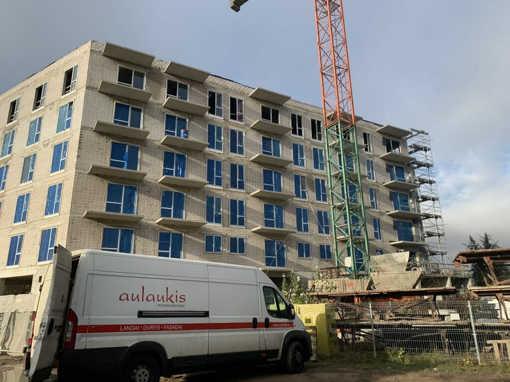 Šnipiškių perspektyvos (Šatrijos g. 1) - Multi apartment - construction photos