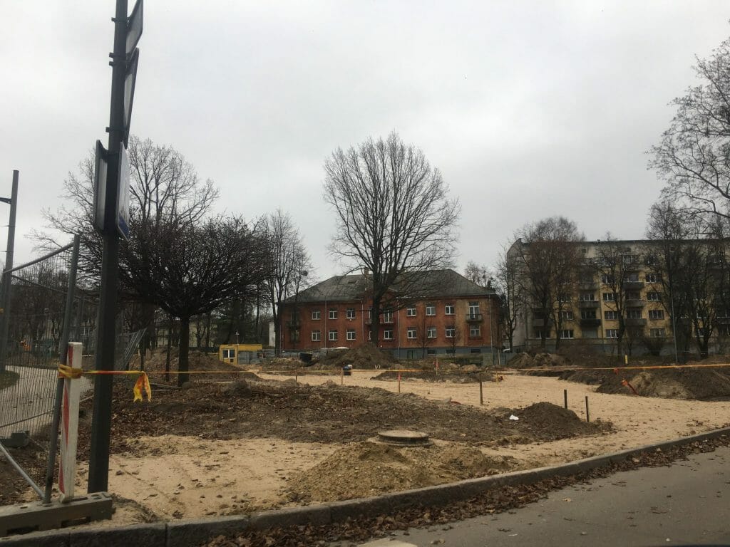 K. Petrausko g. ir M. Jankaus g. skveras (M. Jankaus g.) - Square - construction photos