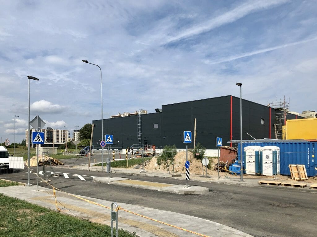 Rimi Pavilnionių g. (Pavilnionių g. 22) - Pārtikas veikals - būvdarbu attēli