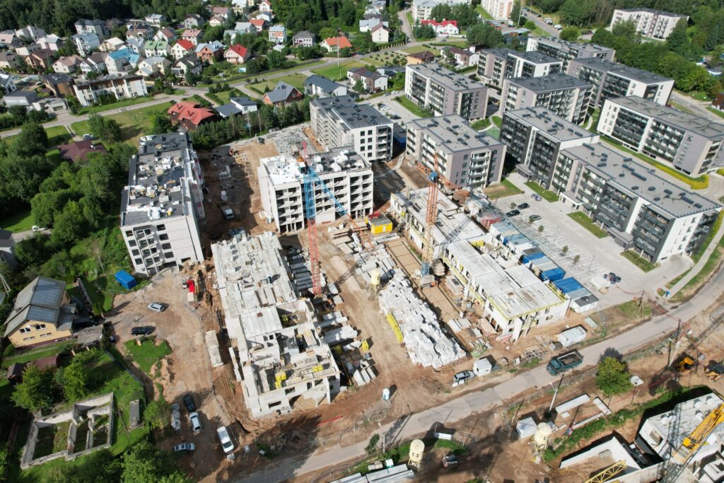 Aitvarų namai 5 etapas (Lietaus g. 12) - Daugiabutis - statybų nuotraukos