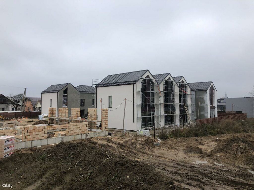 Vanilla Villa sublokuoti namai (Juodupio g. 71, 73) - Row housing - construction photos