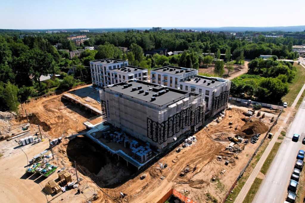 Metų laikai 1 etapas (Visorių g. 27) - Multi apartment - construction photos