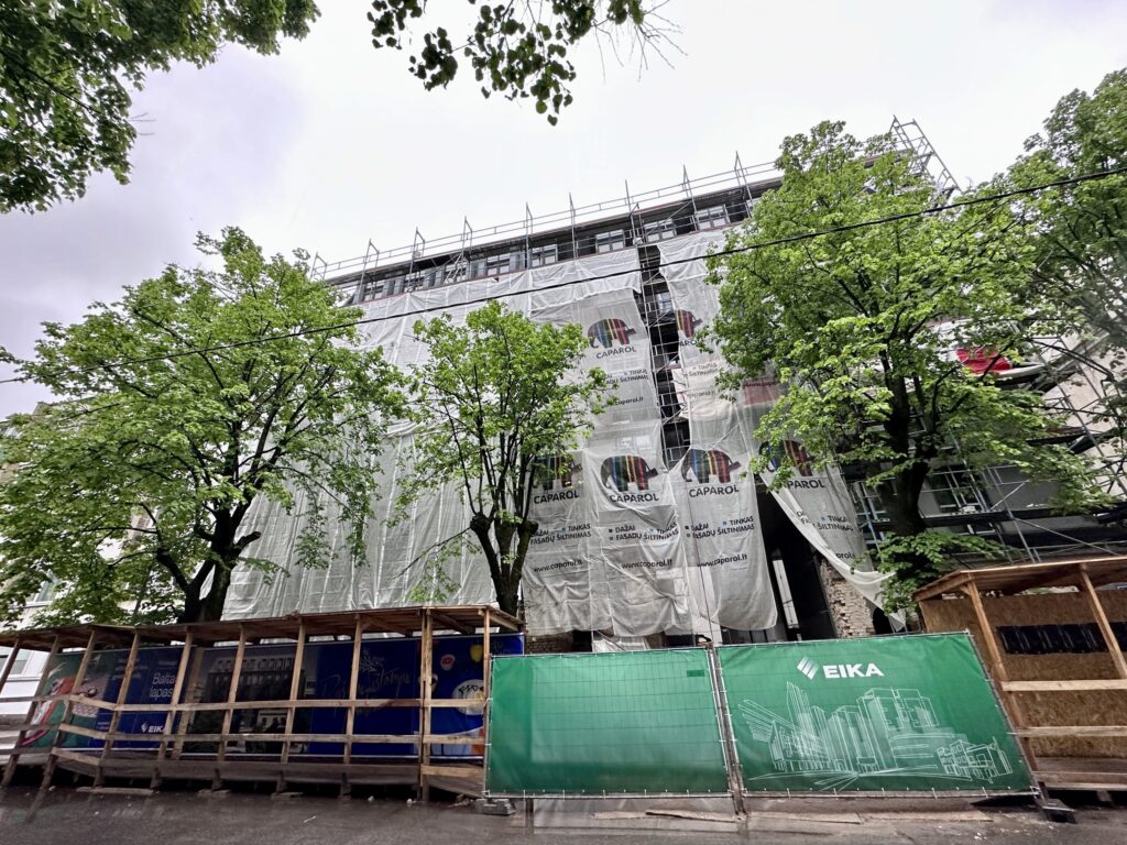 Baltas Lapas Mindaugo 4 etapas (Aguonų g. 17) - Multi apartment - construction photos