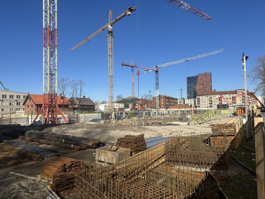 Memelio miestas | gyvenamasis 1 etapas (Naujoji Uosto g. 3) - Multi apartment - construction photos