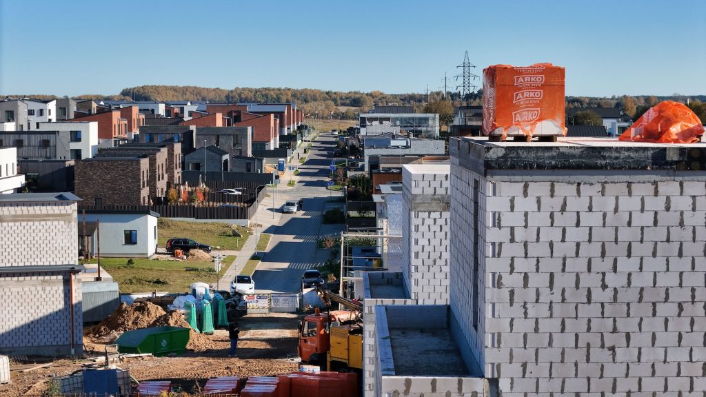 HALSO (Lukšinės g. 26, 28, 32, 34, Ašmenėlės g. 44) - Private house community - construction photos