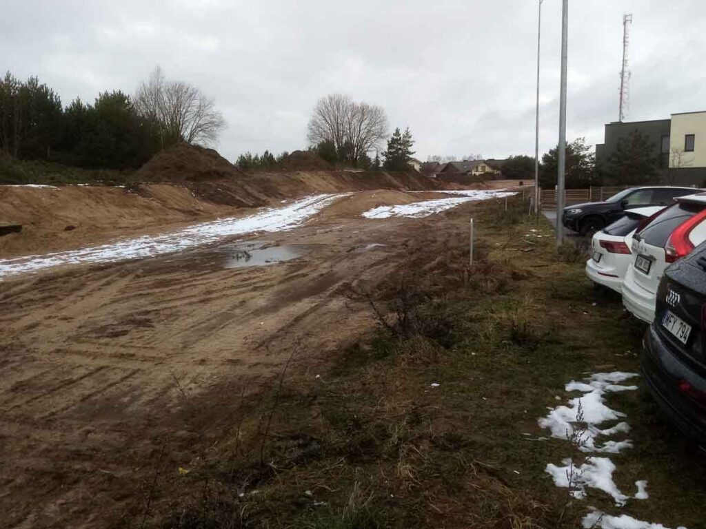 Gilužio g. (Gilužio g.) - Dviračių takas, Gatvė - statybų nuotraukos