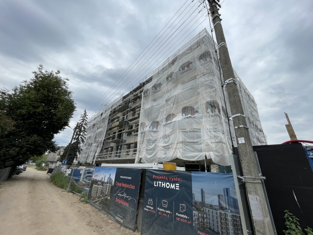 Šnipiškių perspektyvos 2 etapas (Šatrijos g. 7) - Multi apartment - construction photos