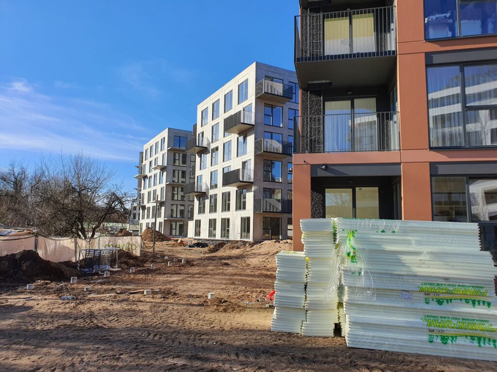 Vilnelės skverai 2 etapas (Manufaktūrų g. 7) - Multi apartment - construction photos