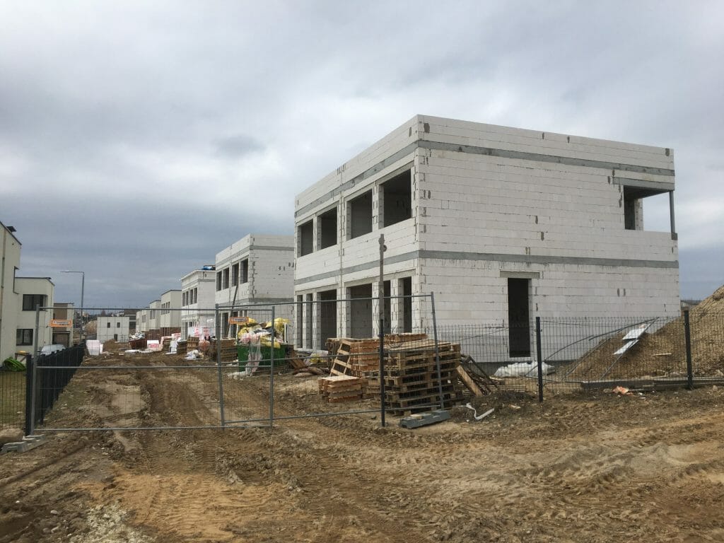 Kalnėnų slėnis 4 etapas (Lyvių g. 29) - Row housing - construction photos