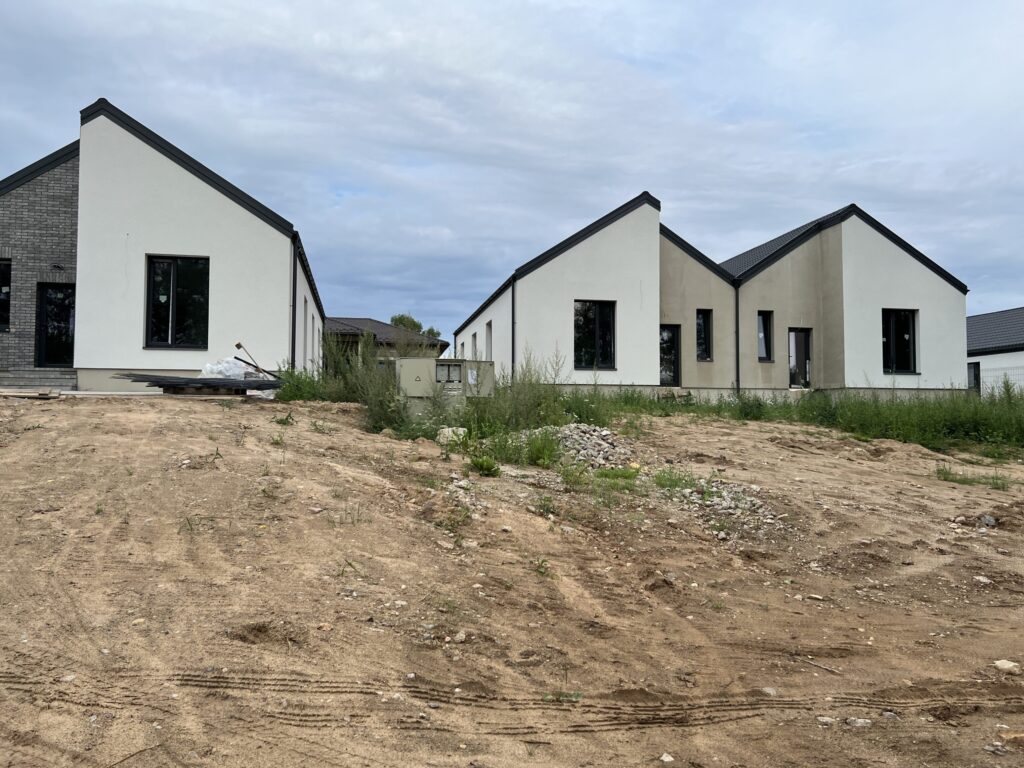 Vorupės namai (Papiškių g., Vorupės g.) (Vorupės g. 66, 68, 74, 76, Papiškių g. 45, 47, 49, 51) - Row housing - construction photos