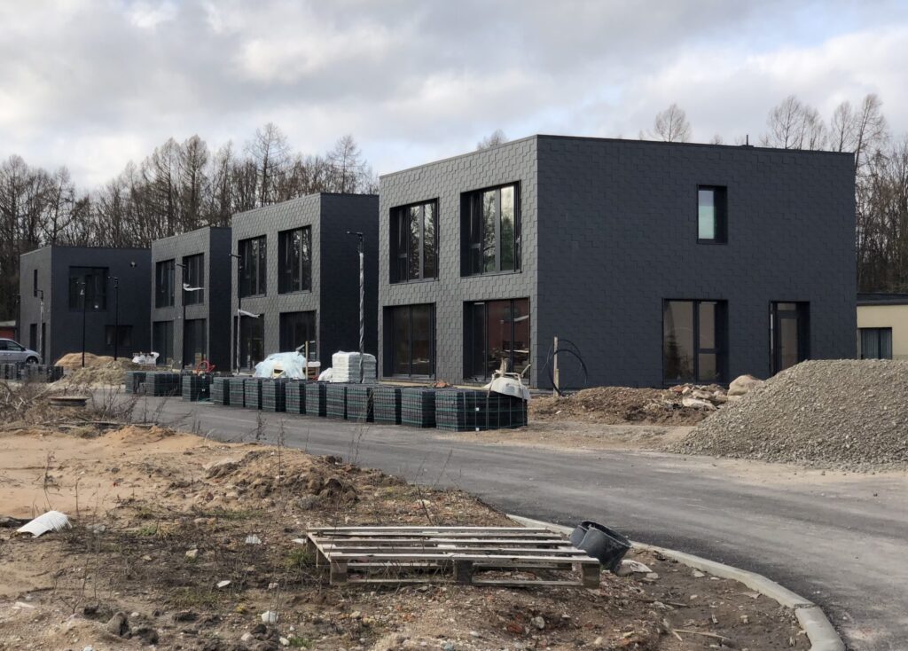 Kamšos namai (Šilo g. 48) - Row housing - construction photos