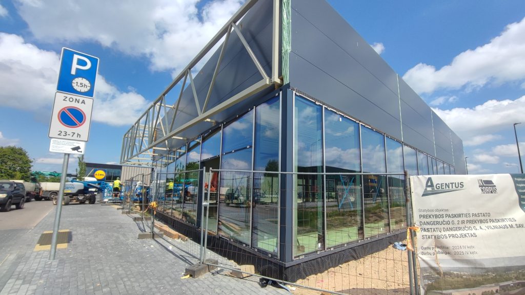 Dangeručio g. 2, 4 (Dangeručio g. 2, 4) - Shopping center - construction photos