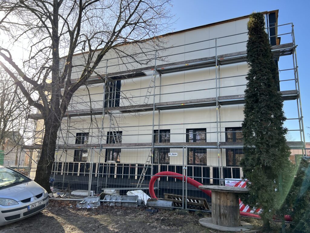 Vaikų darželis "Svirpliukas" (Liepų g. 43A) - Science institution - construction photos