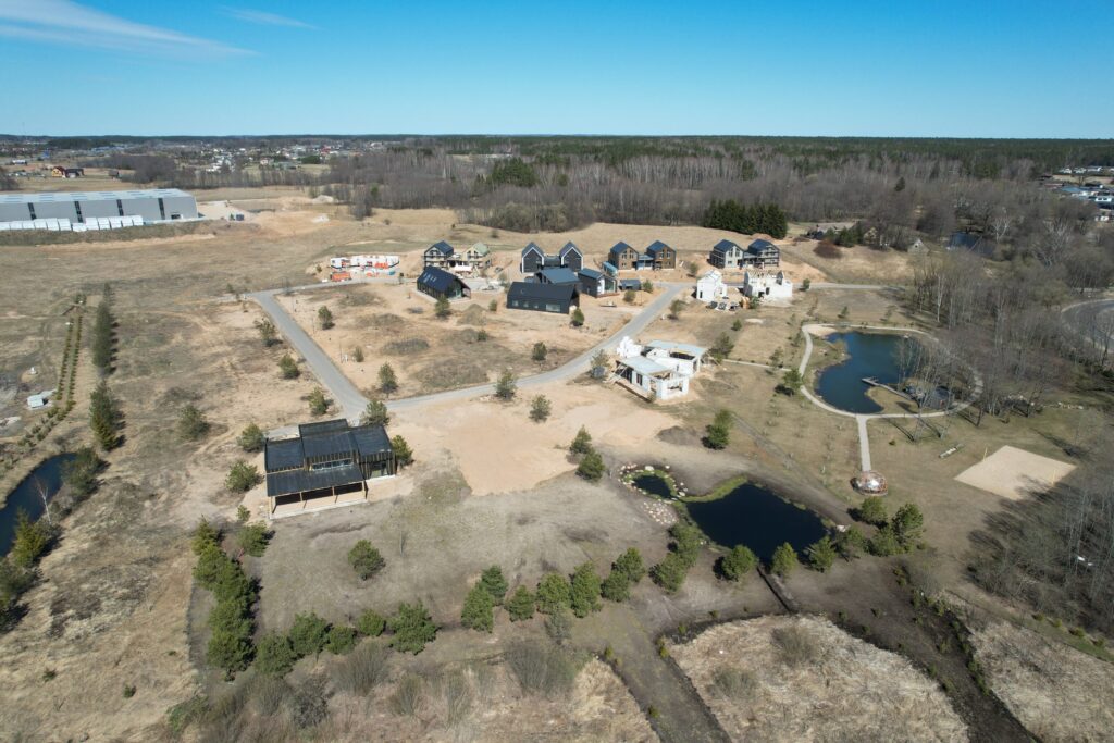 Versmių parkas (Versmių g. 2, 4, 6, 7, 8, 9, 10, 11, 12, 13, 15, 16, 17, 19 - 47) - Land plots, Private house community - construction photos