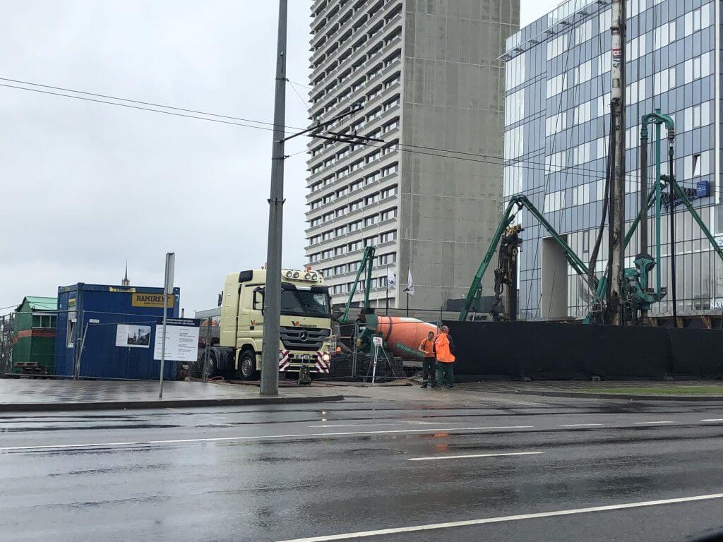 Artery (Konstitucijos pr. 18B) - Biroju centrs - būvdarbu attēli