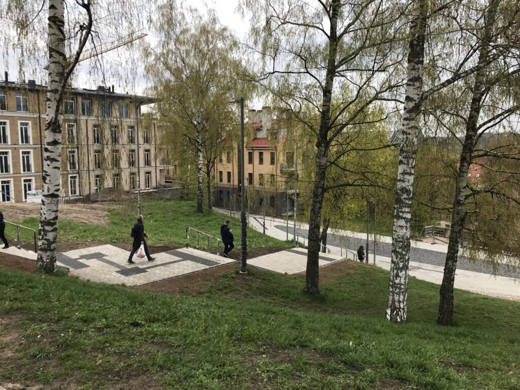Vingrių šaltinių skveras (Vingrių g.) - Square - construction photos