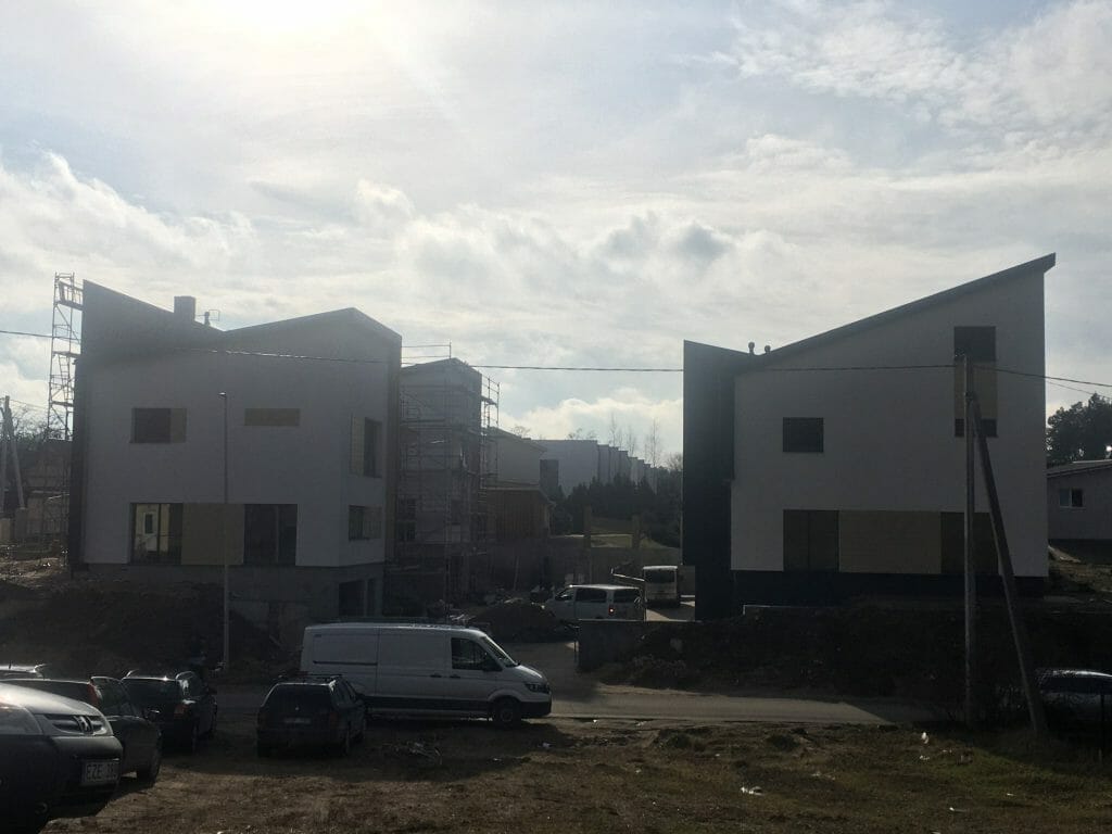 Antakalnio šilas (Pylimėlių g. 33) - Sublokuoti namai - statybų nuotraukos