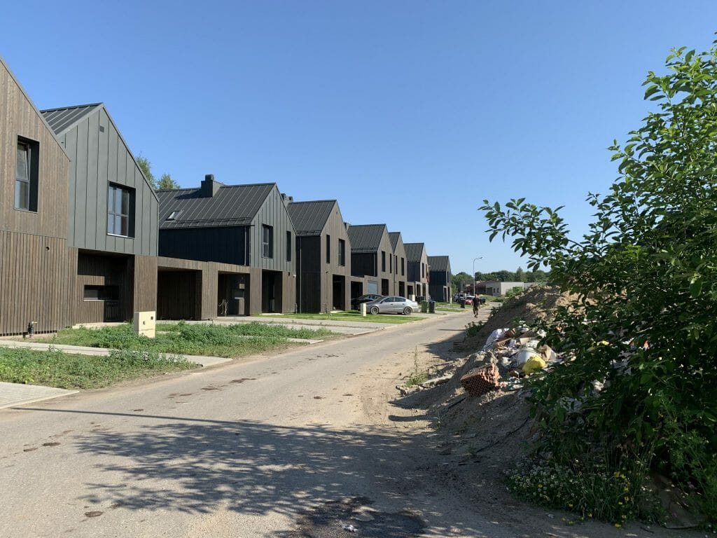 Sostinės parko namai (Šumsko g. 27) - Row housing - construction photos