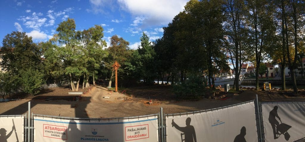Danės krantinių rekonstrukcija (Danės g.) - Park - construction photos