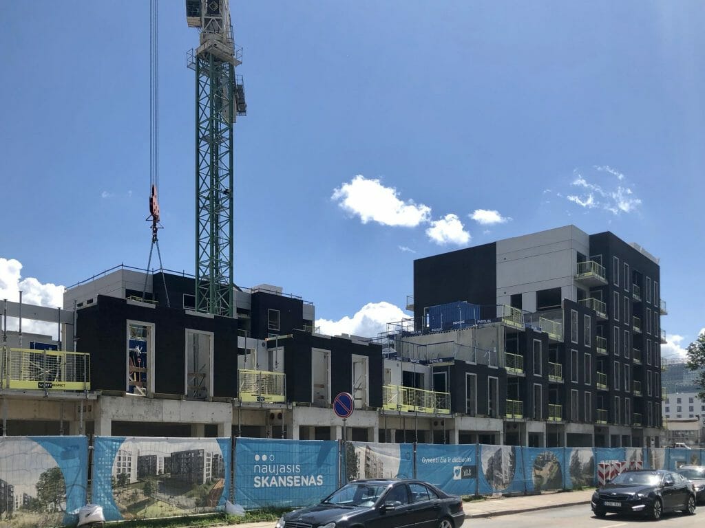 Naujasis Skansenas 1 etapas (Linkmenų g. 15) - Multi apartment - construction photos