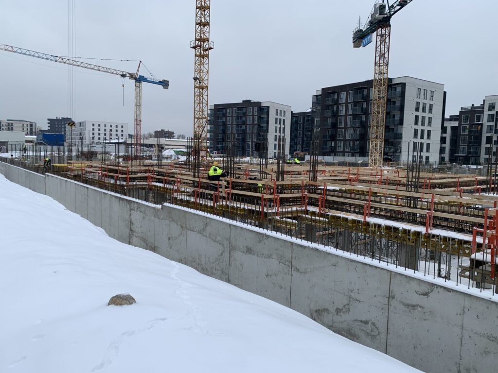 Naujasis Skansenas 3 etapas (Linkmenų g. 15) - Multi apartment - construction photos