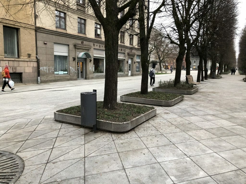 Laisvės al. 2 etapas (Laisvės al.) - Pedestrian path - construction photos