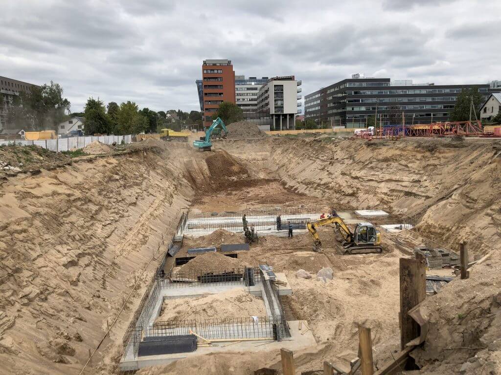 K17 (Kernavės g. 15, 17) - Multi apartment - construction photos