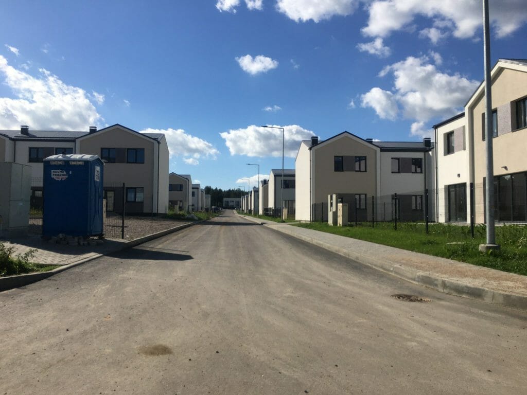 Pavilnio namai (P. P. Būčio g. 1, 2, 4, 5, 6, 7, 8, 9, 10, 11, 12, 13, 14, 16) - Row housing - construction photos