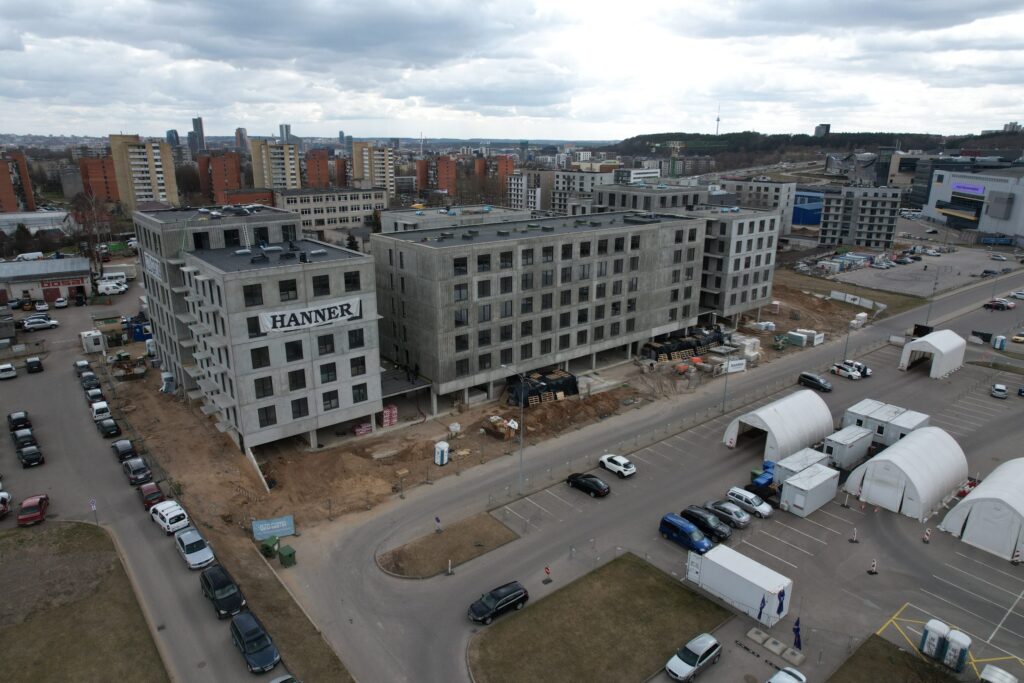 Ozo gama (Kalvarijų g. 204B) - Viešbutis, Daugiabutis - statybų nuotraukos