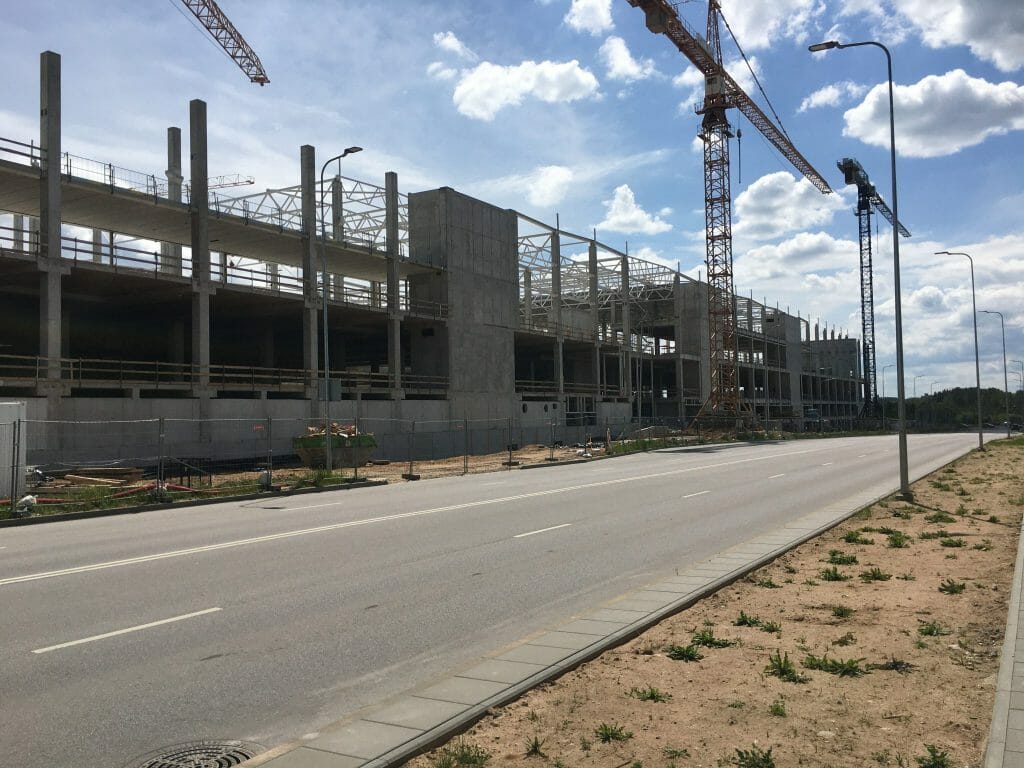 Vilnius OUTLET (Vytauto Pociūno g. 8) - Shopping center - construction photos