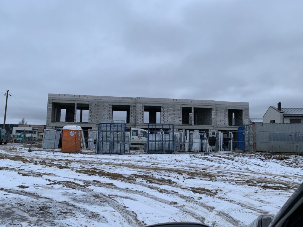 Suburbija (V. Smakausko g. 47) - Row housing - construction photos