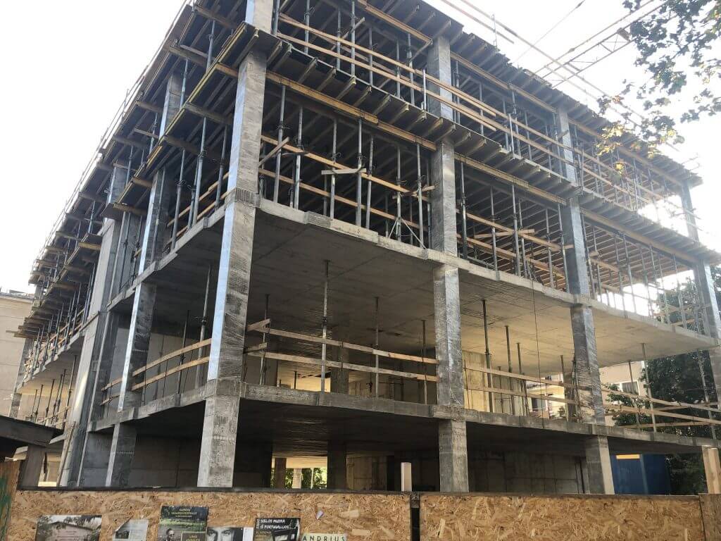 Platinum 48 (Antakalnio g. 48A) - Office center - construction photos