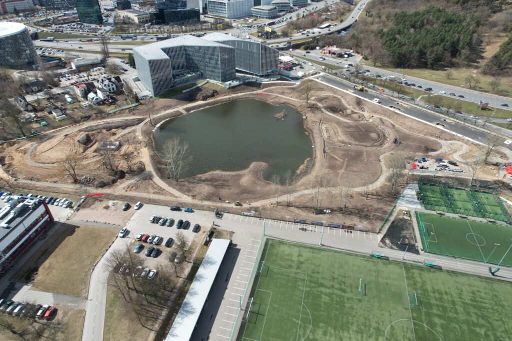 Japoniškas sodas "Taku-Soku-En" (Linkmenų g. 2A) - Park - construction photos