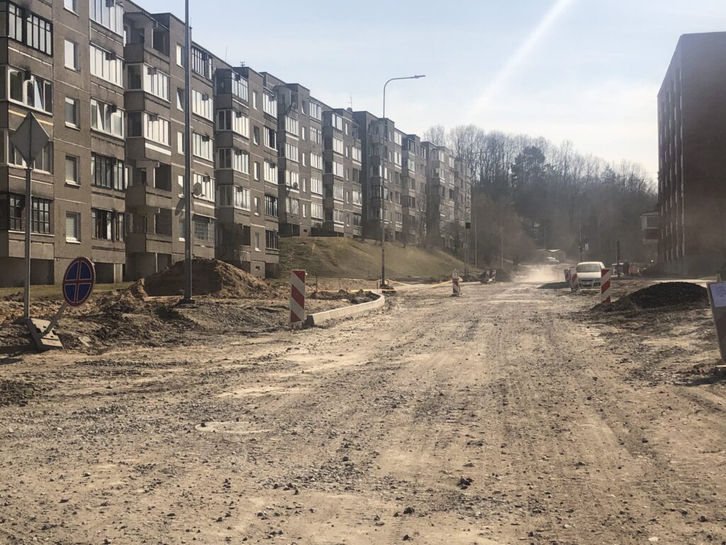 Ramaus eismo Vaduvos g. (Vaduvos g.) - Iela - būvdarbu attēli