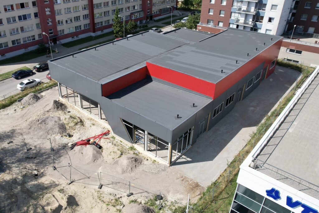 Baltijos pr. 12 (Baltijos pr. 12) - Tirdzniecības centrs - būvdarbu attēli