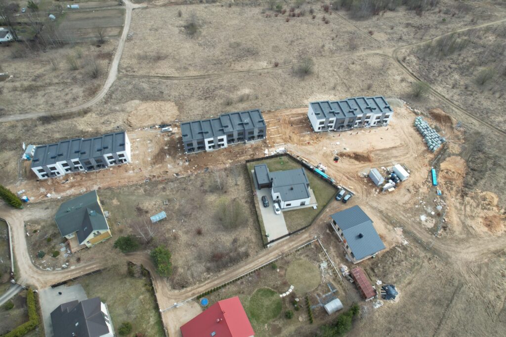 24 terasos (Tarandės g. 24C, 24D, 24E, 24F, 24G, 24H, 24J, 24K, 24L, 24M, 24N, 24P) - Row housing - construction photos