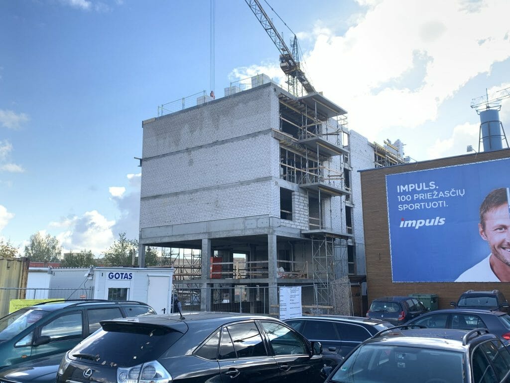 Paukščių takas 1 etapas (Ozo g. 41) - Multi apartment - construction photos