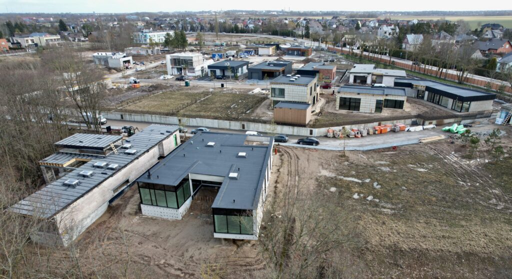 NOA namai (Perkūno al., Pūgos al., Kaitros al., Vandenio al.) - Private house community - construction photos