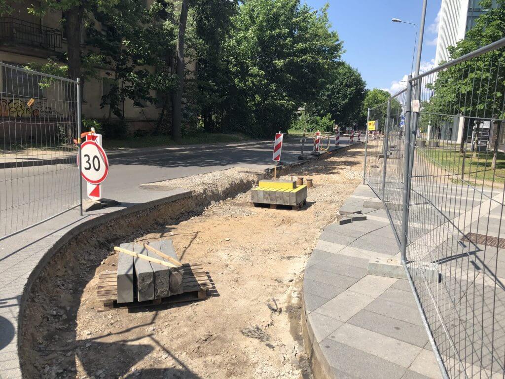 Giedraičių ir S. Fino g. (Giedraičių g.) - Bike path, Street - construction photos