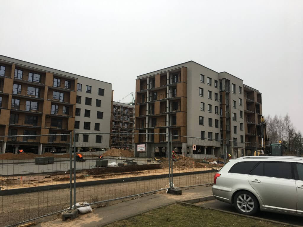 Martyno namai (M. Mažvydo g.) - Multi apartment - construction photos