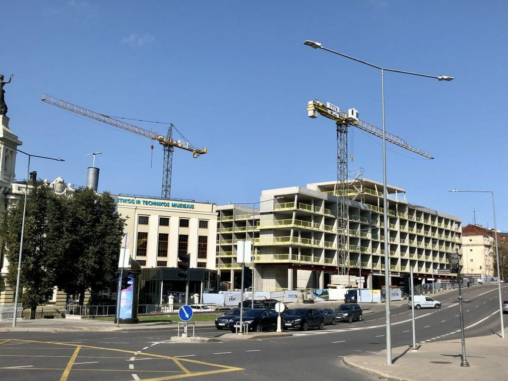 AMPÉRA (Rinktinės g. 2) - Daudzdzīvokļu nams, Biroju centrs - būvdarbu attēli