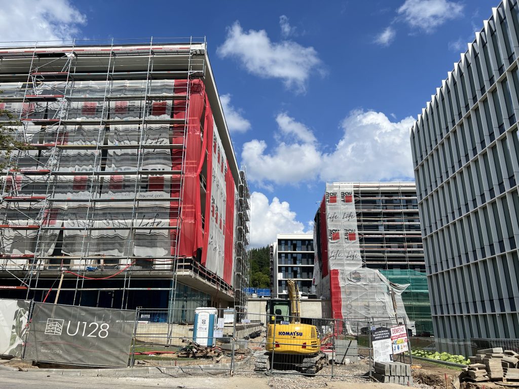 U128 (Ukmergės g. 128) - Daugiabutis - statybų nuotraukos