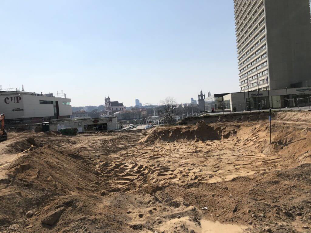 Artery (Konstitucijos pr. 18B) - Biroju centrs - būvdarbu attēli