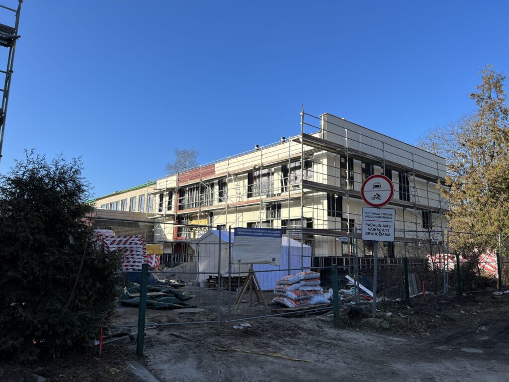 Vaikų darželis "Svirpliukas" (Liepų g. 43A) - Science institution - construction photos