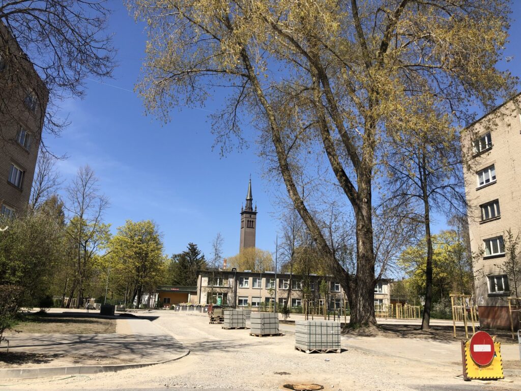 Rumpiškių kvartalas (III teritorija) (Taikos pr.,Rumpiškės g., Sausio 15-osios g.) - Pedestrian path - construction photos