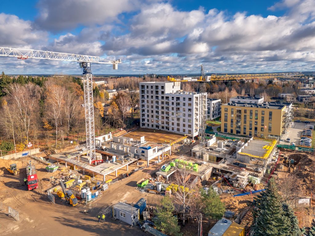 Metų laikai 2 etapas (Visorių g. 27) - Multi apartment - construction photos