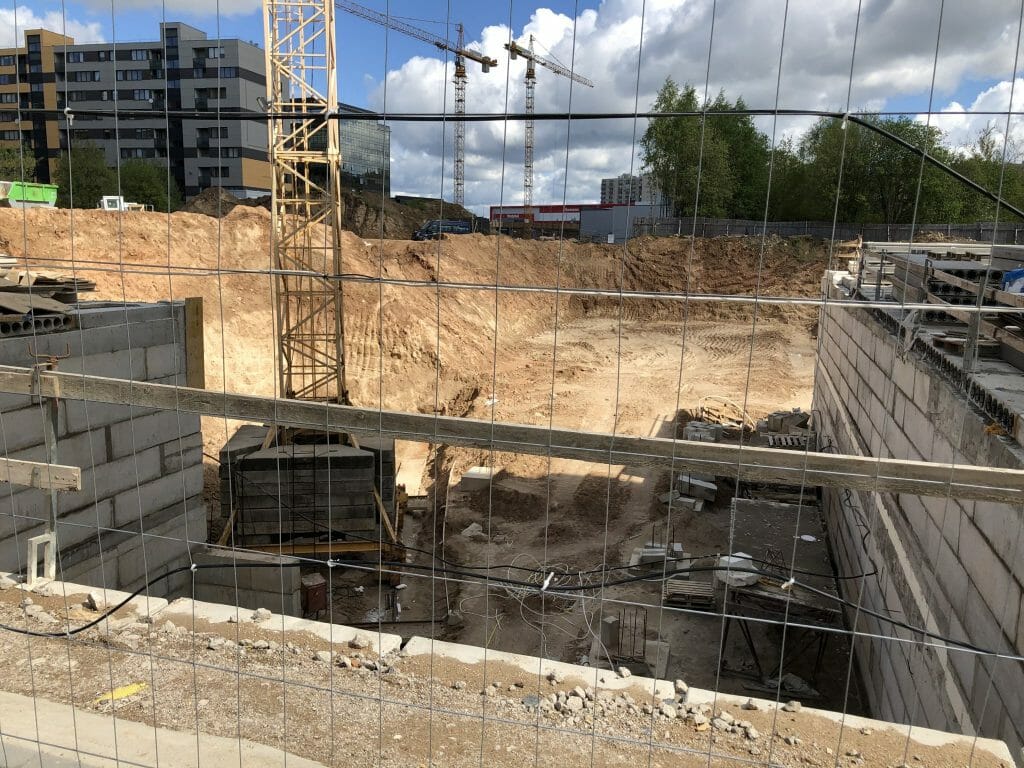 Leičių kiemas 6 etapas (Leičių g. 21) - Multi apartment - construction photos