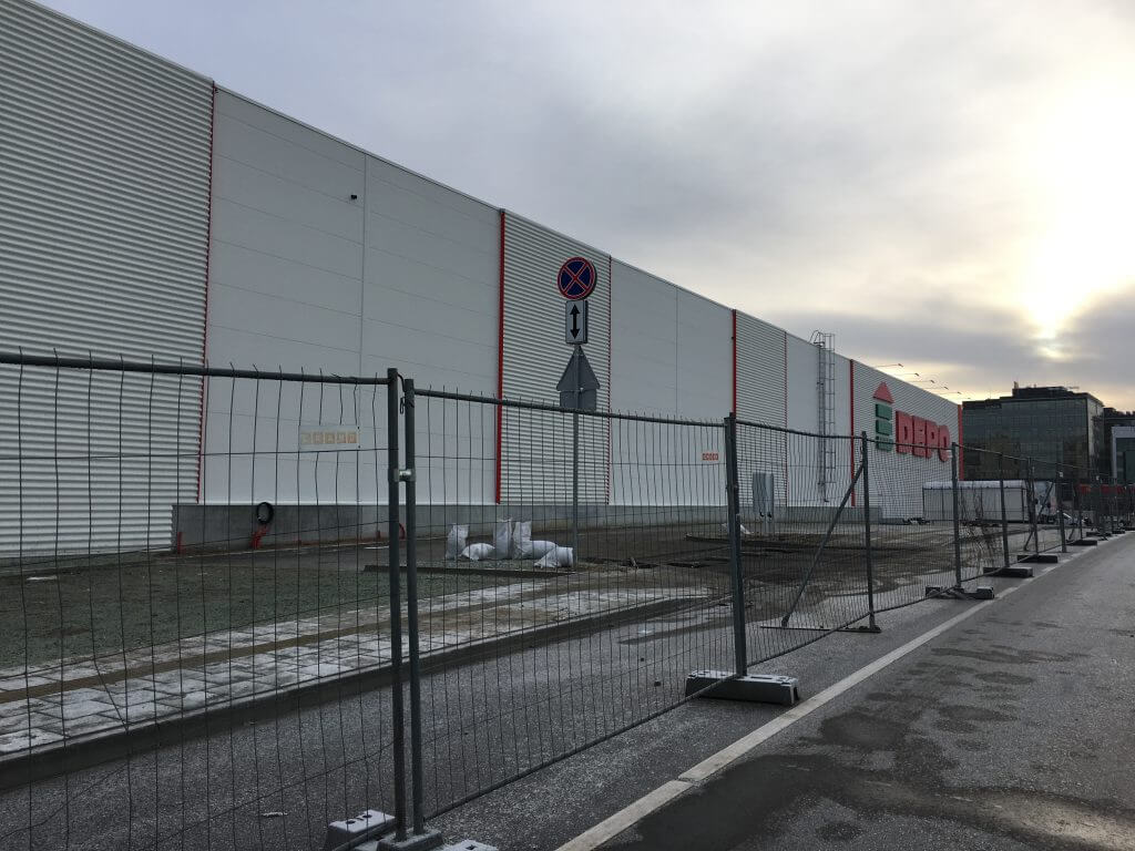 DEPO Fabijoniškės (Ukmergės g. 373) - Kaubanduskeskus - ehituse fotod